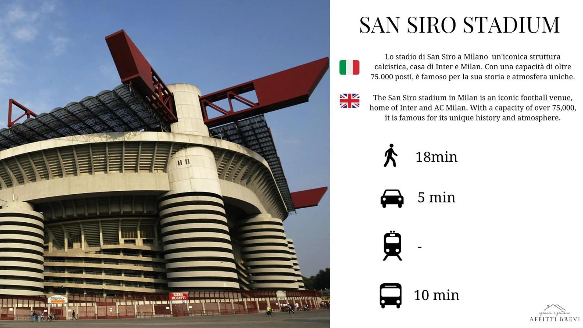Sunny San Siro Stadio Apartment Milano Exteriör bild